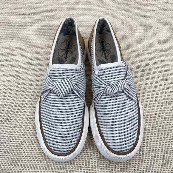 Tommy Bahama Platform Slip on Boat Shoes, Sneakers, Stripes, OOTD, Ladies 8 - Picture 4 of 9